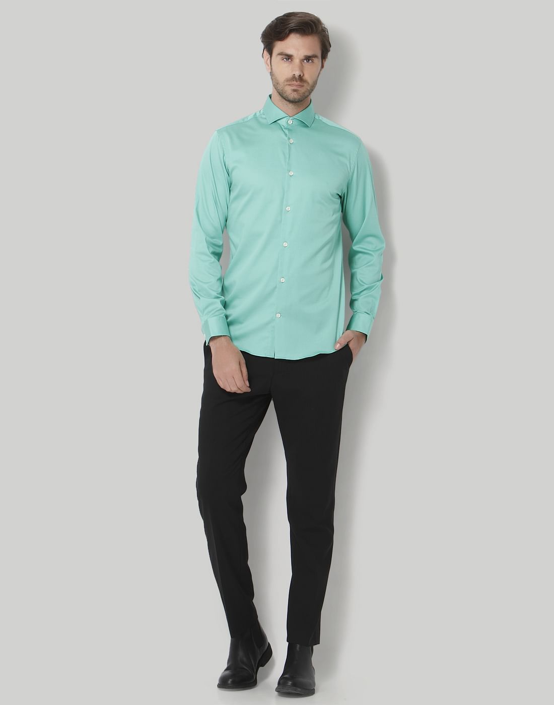 Green Full Sleeves Shirt