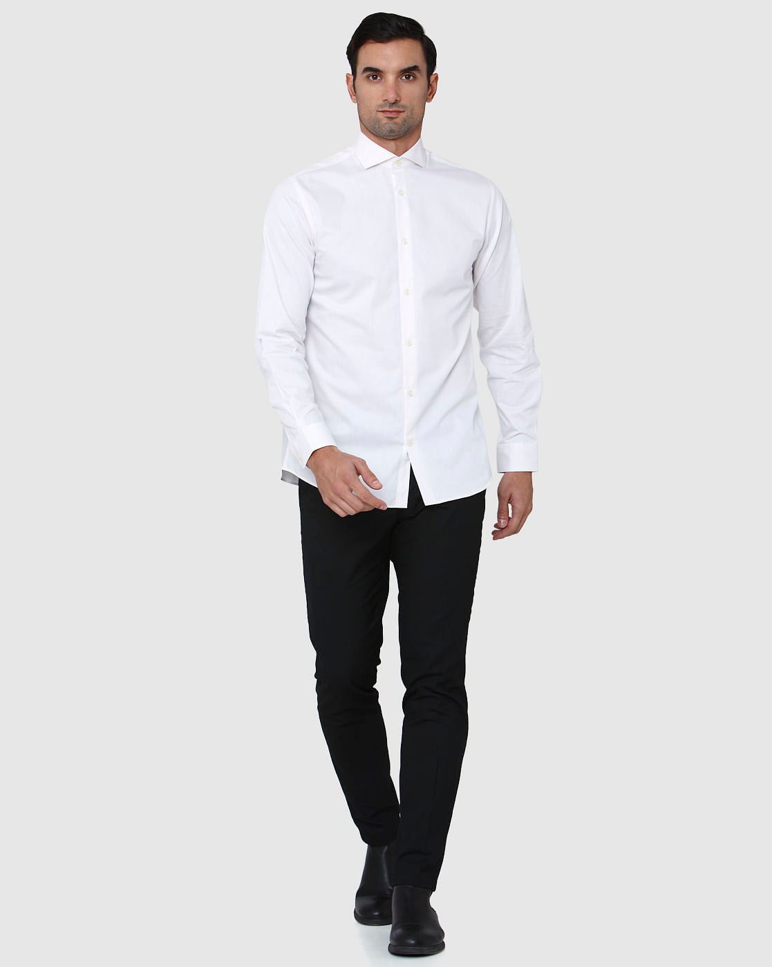 White Full Sleeves Shirt