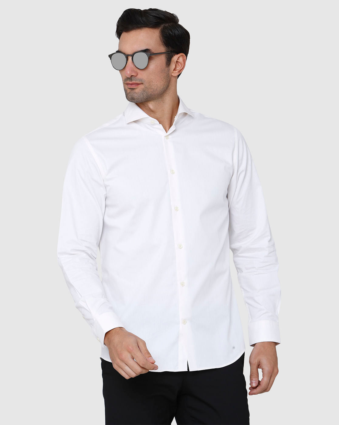 White Full Sleeves Shirt