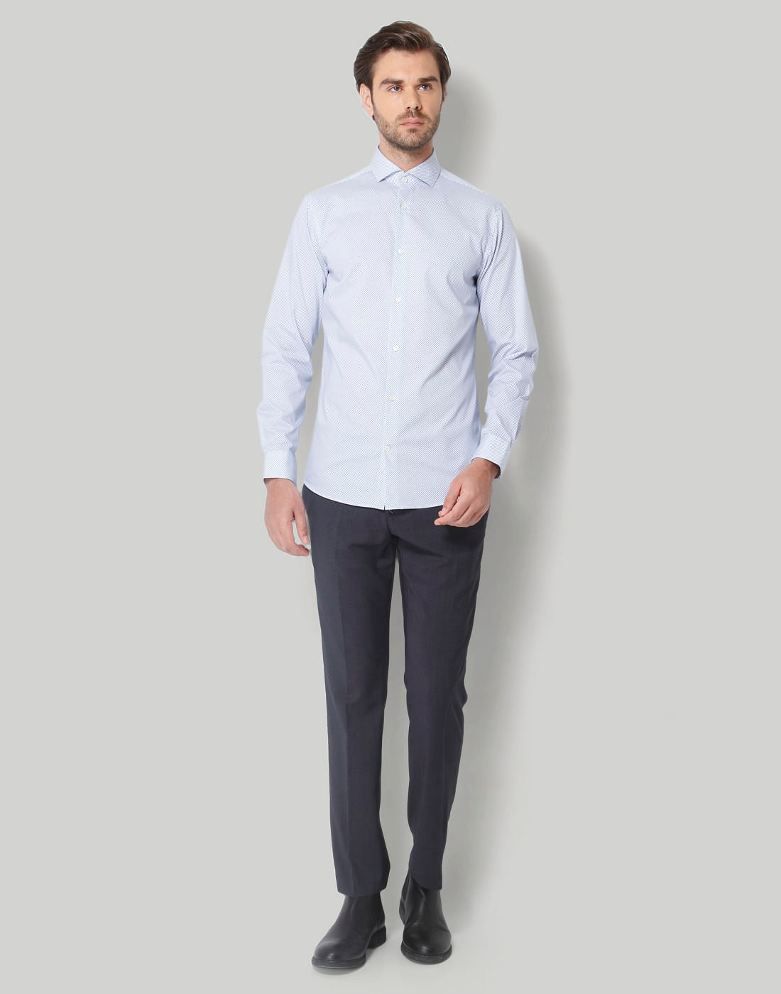 White Full Sleeves Shirt