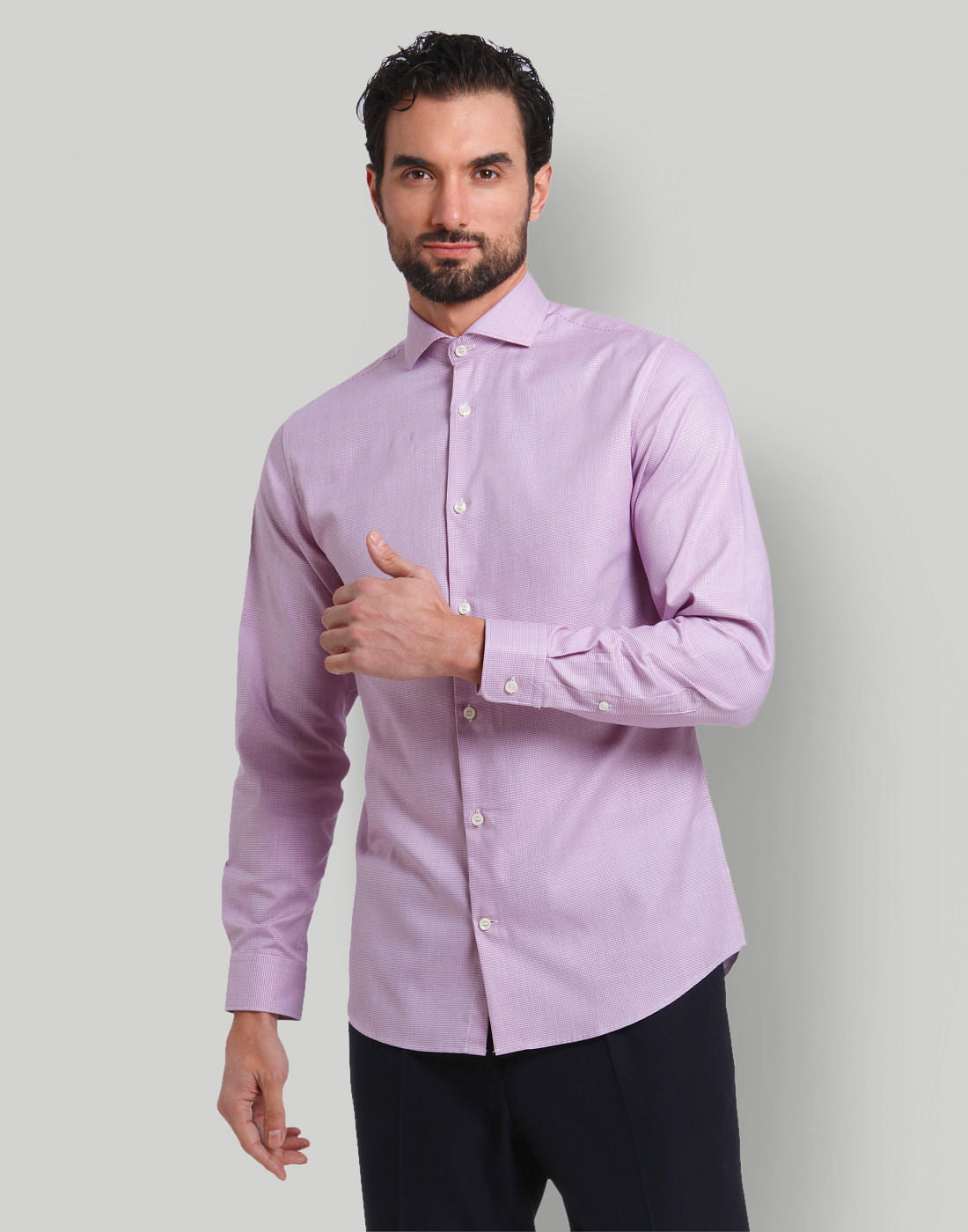 Purple Full Sleeves Shirt