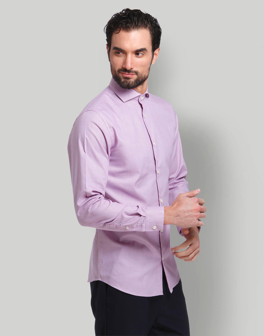 Purple Full Sleeves Shirt