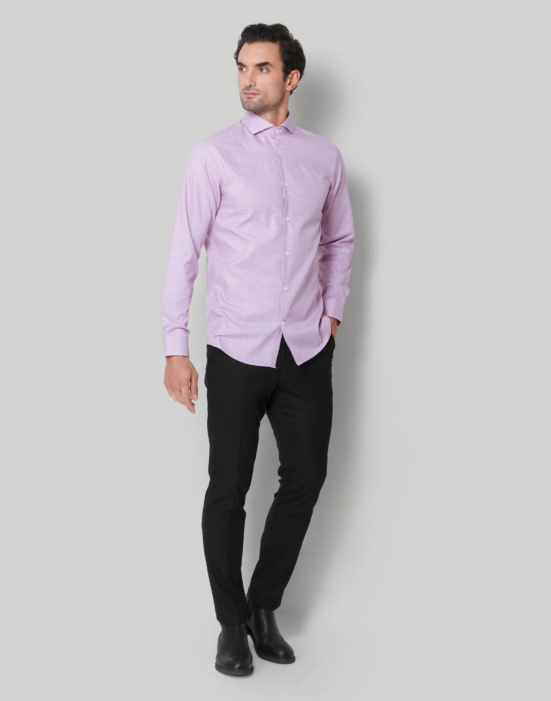 Purple Full Sleeves Shirt
