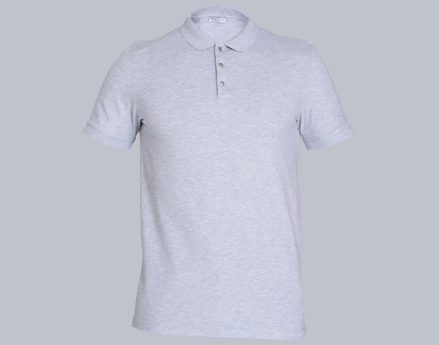 Grey Polo Neck T-Shirt