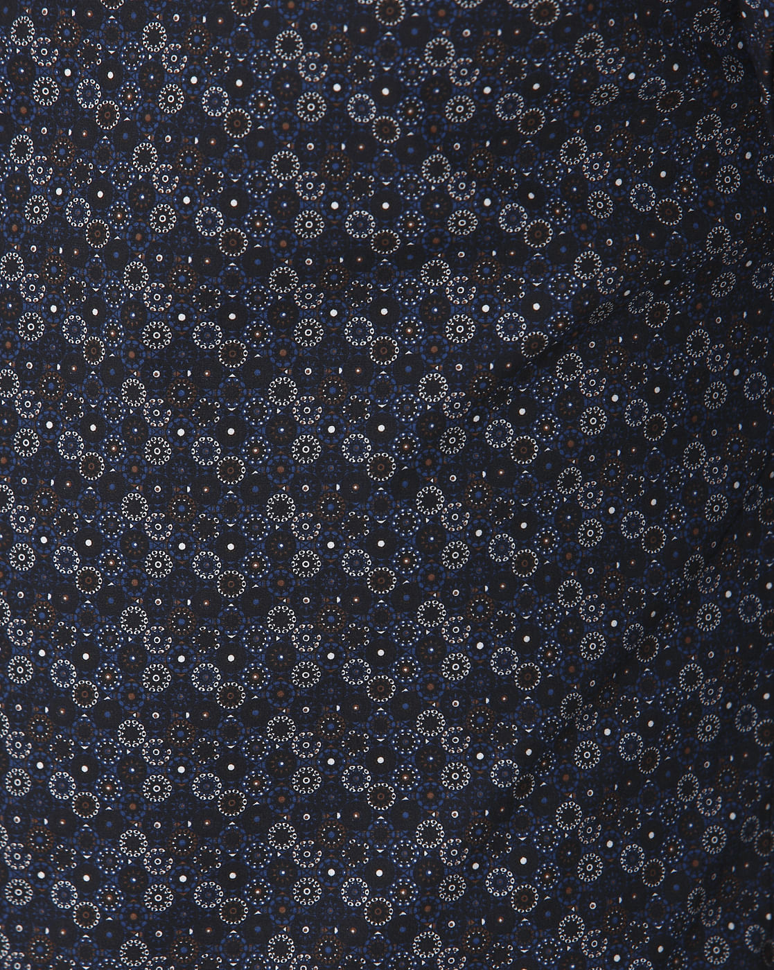Blue Printed Full Sleeves Shirt
