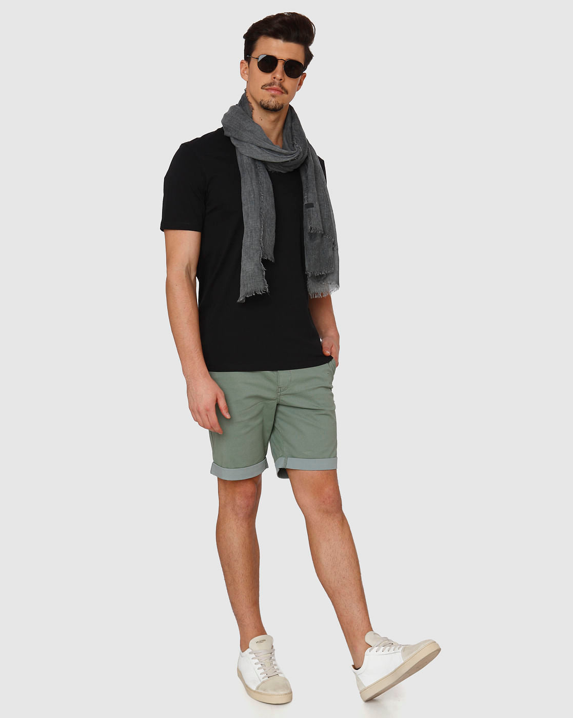 Black Slim Fit V Neck T-Shirt