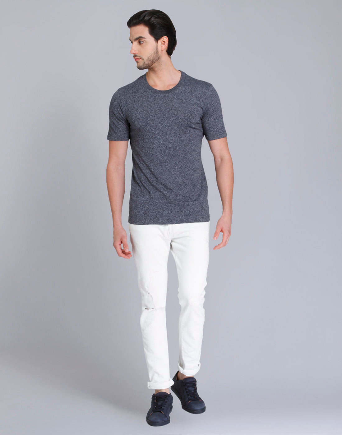 Blue Crew Neck T-Shirt