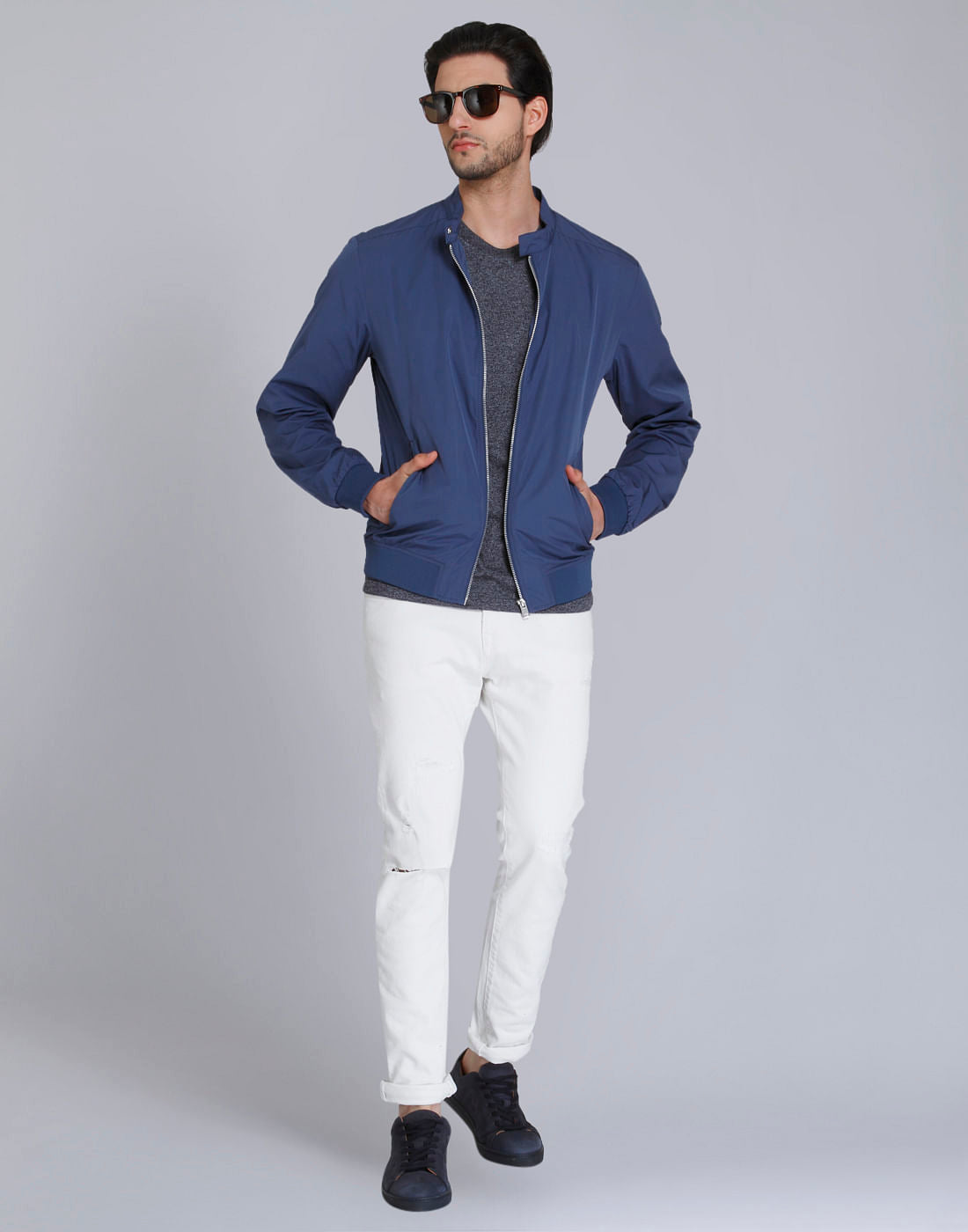Blue Crew Neck T-Shirt
