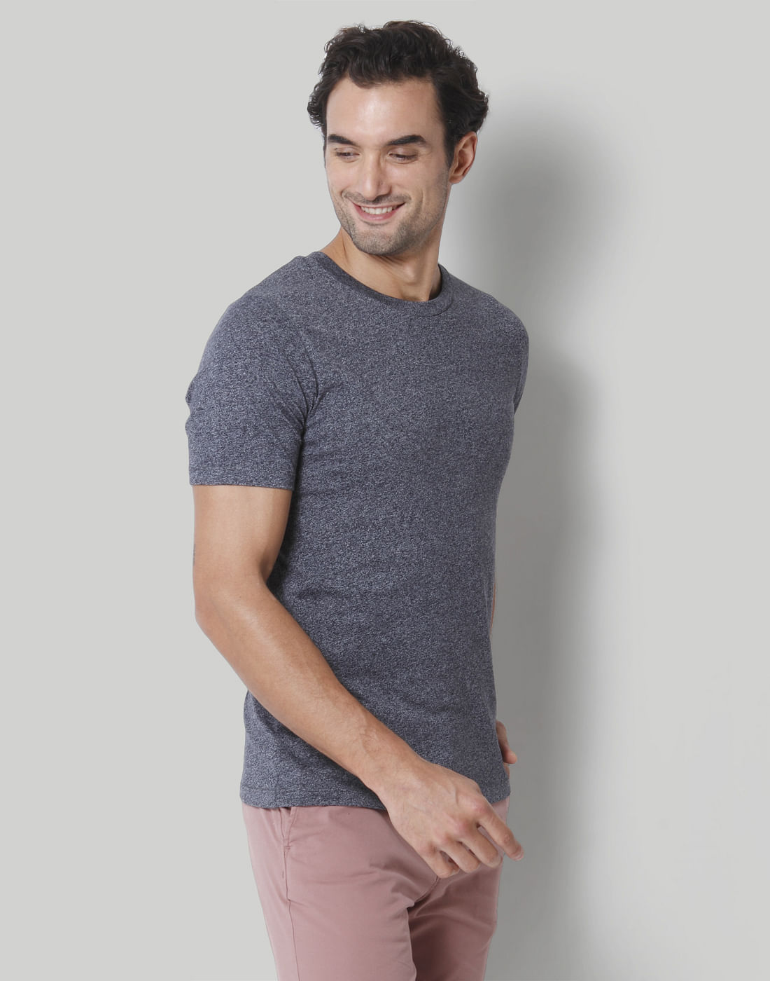 Blue Crew Neck T-Shirt