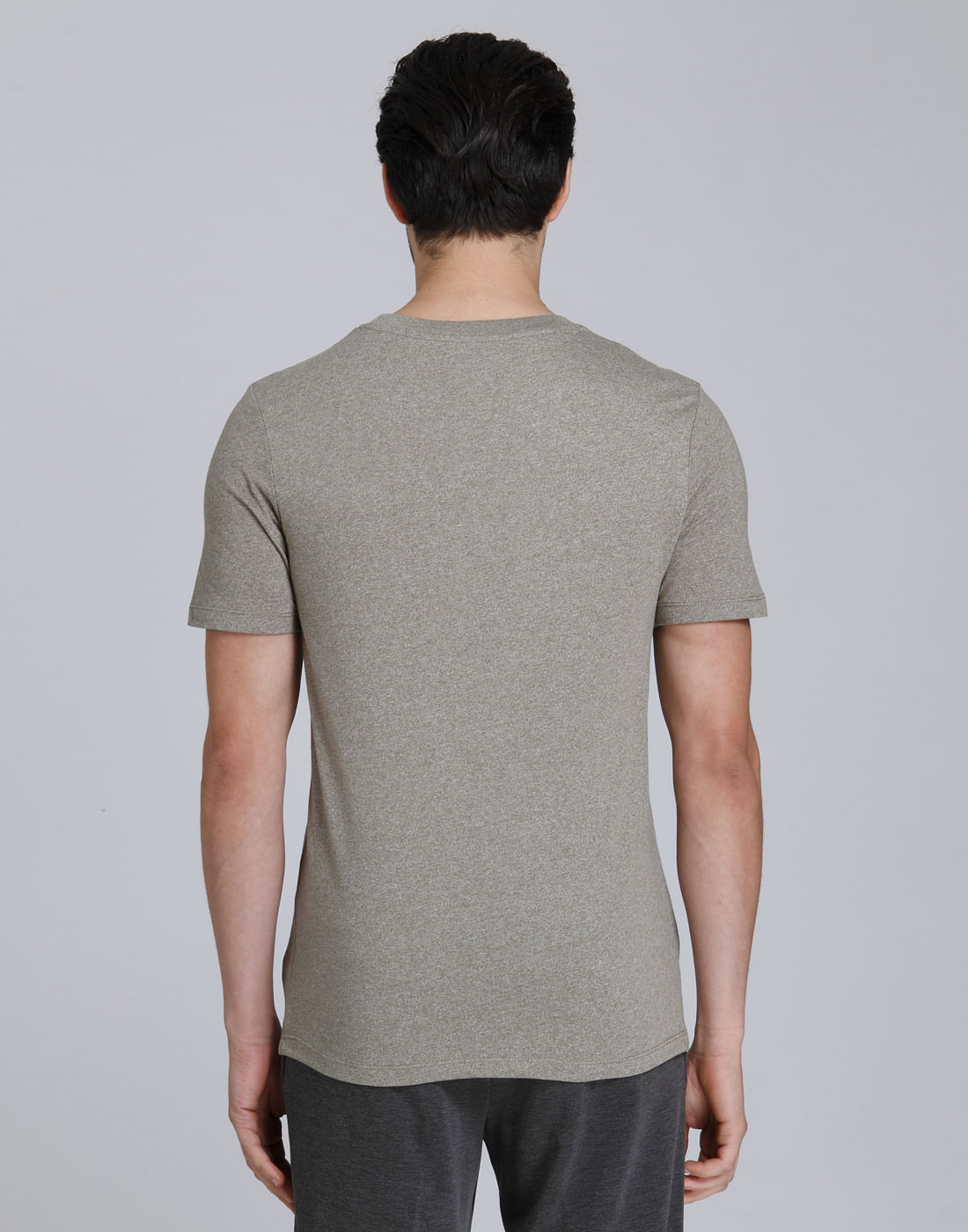 Brown Striped Crew Neck T-Shirt
