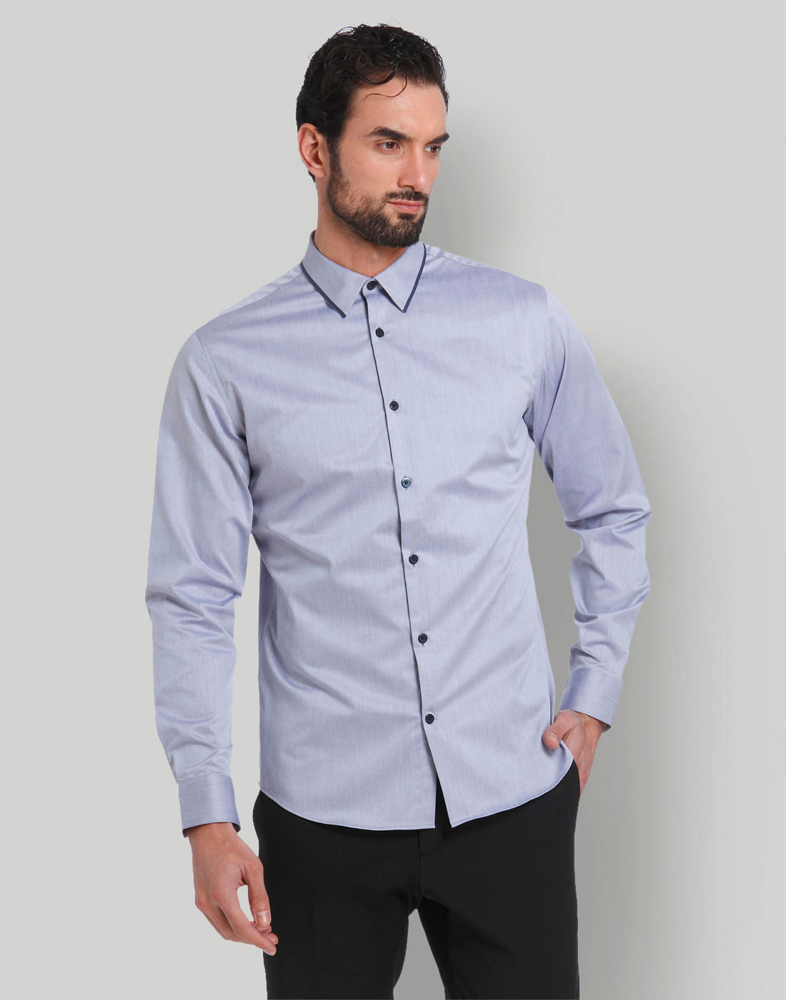 Blue Full Sleeves Shirt