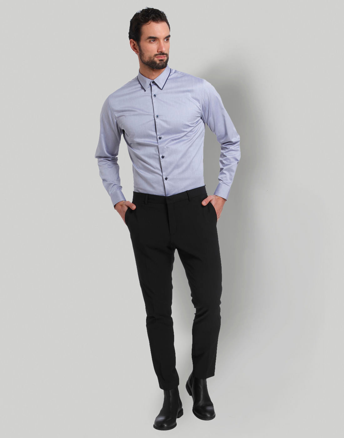 Blue Full Sleeves Shirt
