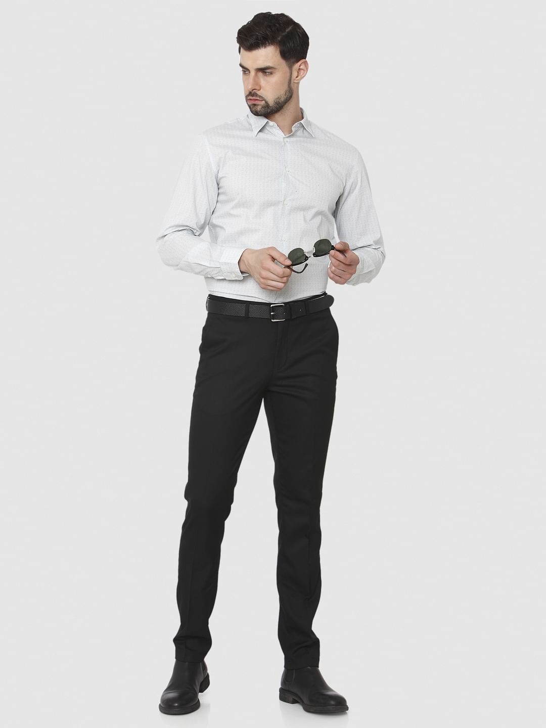 Light Green Formal Full Sleeves Shirt