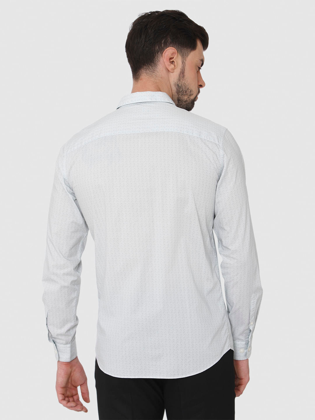 Light Green Formal Full Sleeves Shirt