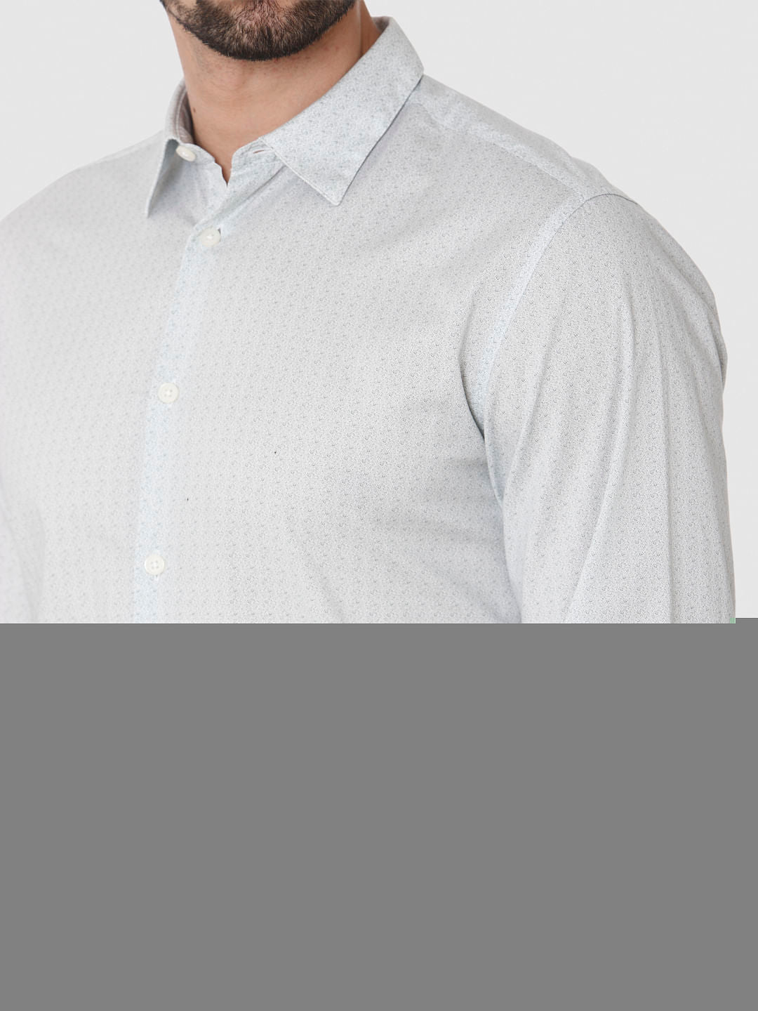Light Green Formal Full Sleeves Shirt