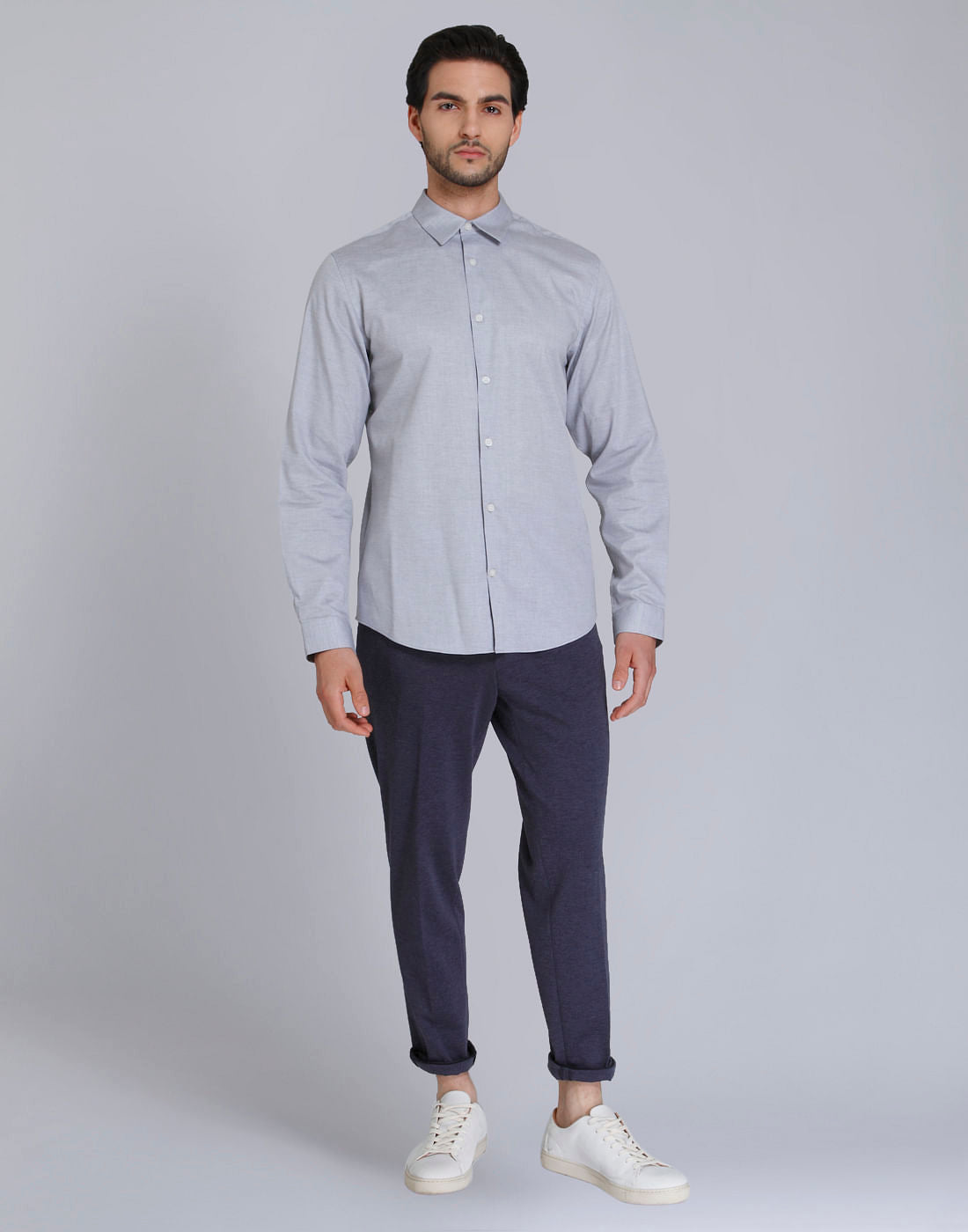 Grey Full Sleeves Shirt