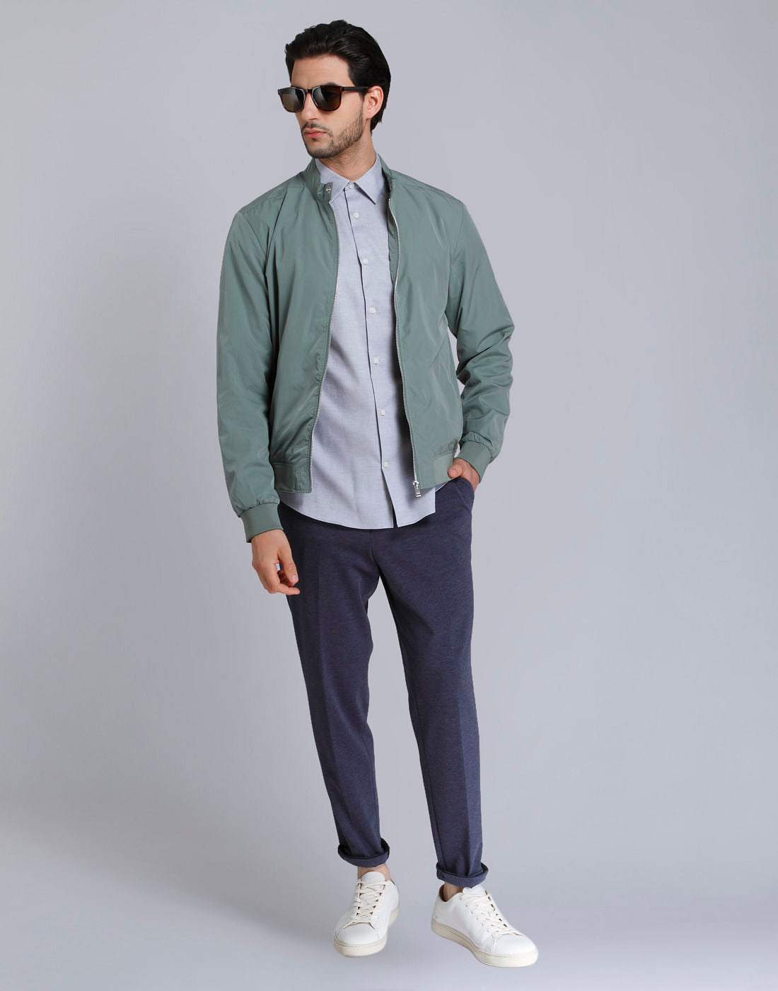 Grey Full Sleeves Shirt