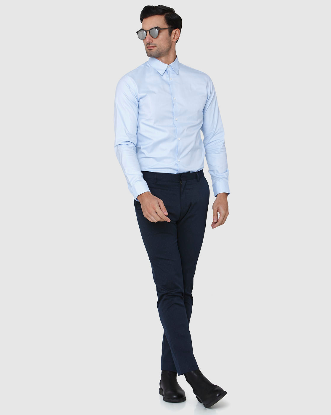 Blue Full Sleeves Shirt