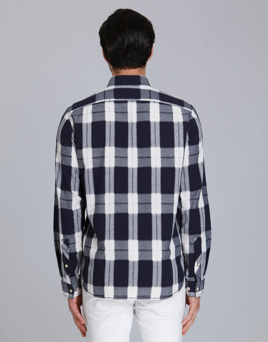 Blue Check Full Sleeves Shirt