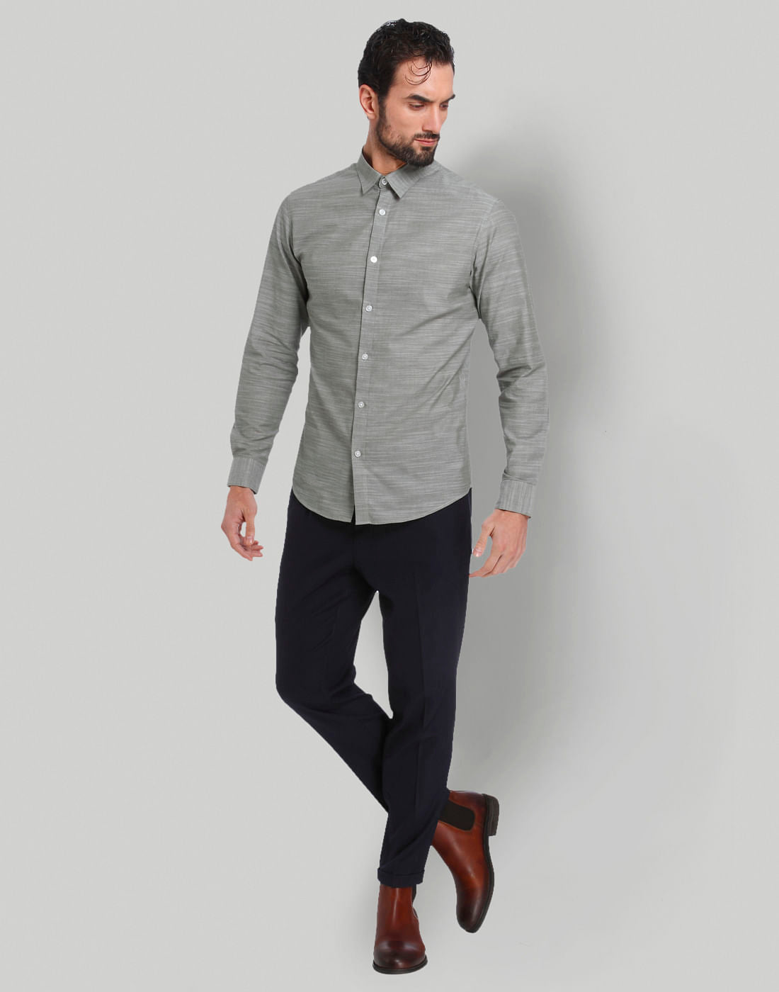 Green Full Sleeves Shirt