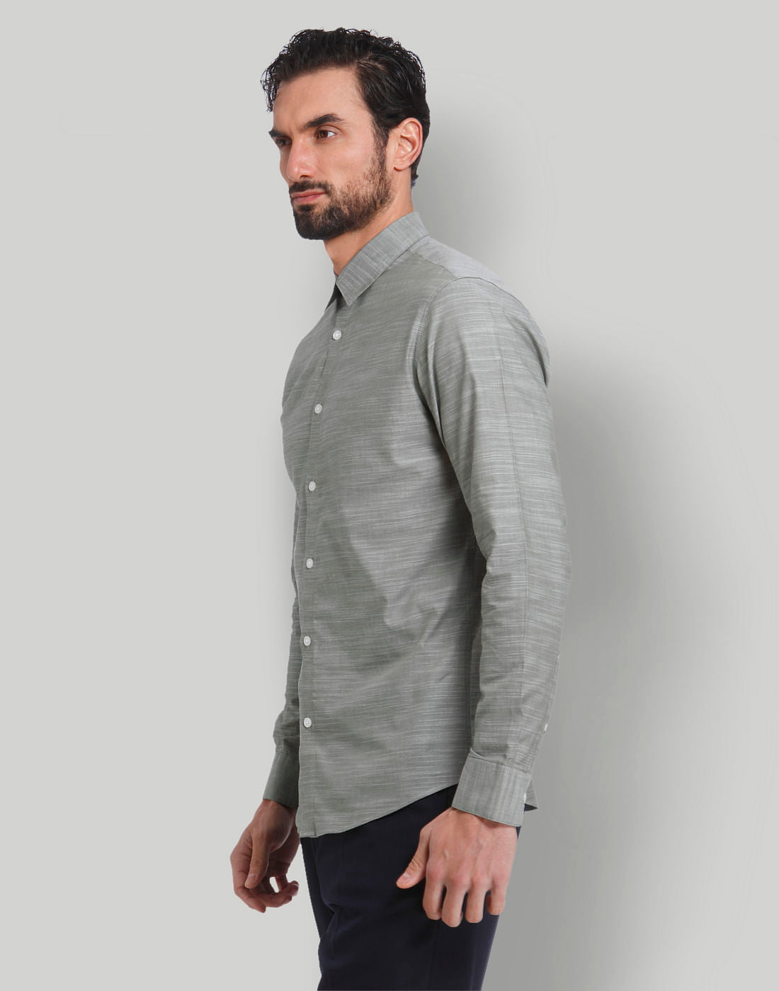 Green Full Sleeves Shirt