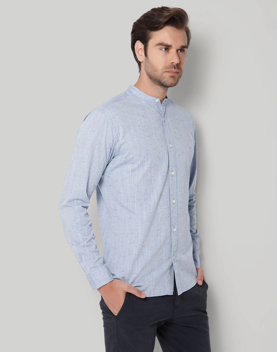 Blue Full Sleeves Shirt