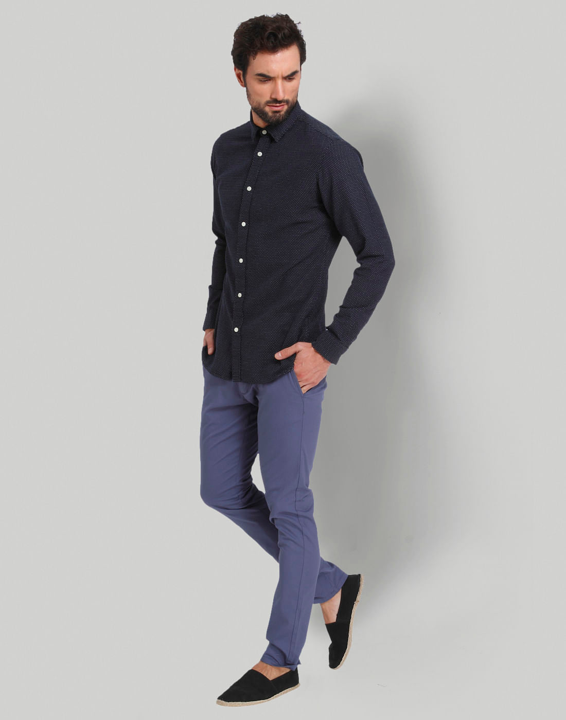 Blue Full Sleeves Shirt