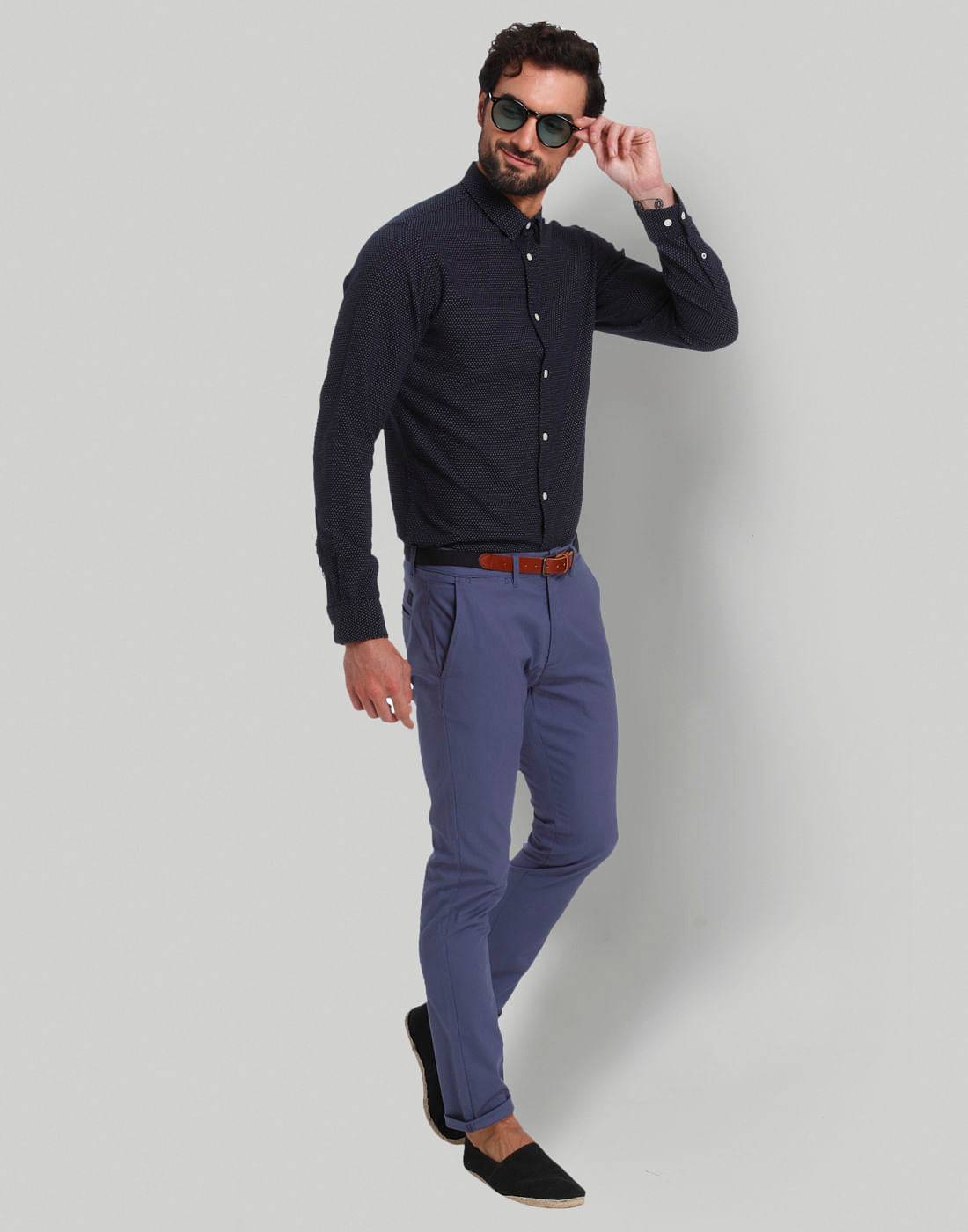Blue Full Sleeves Shirt