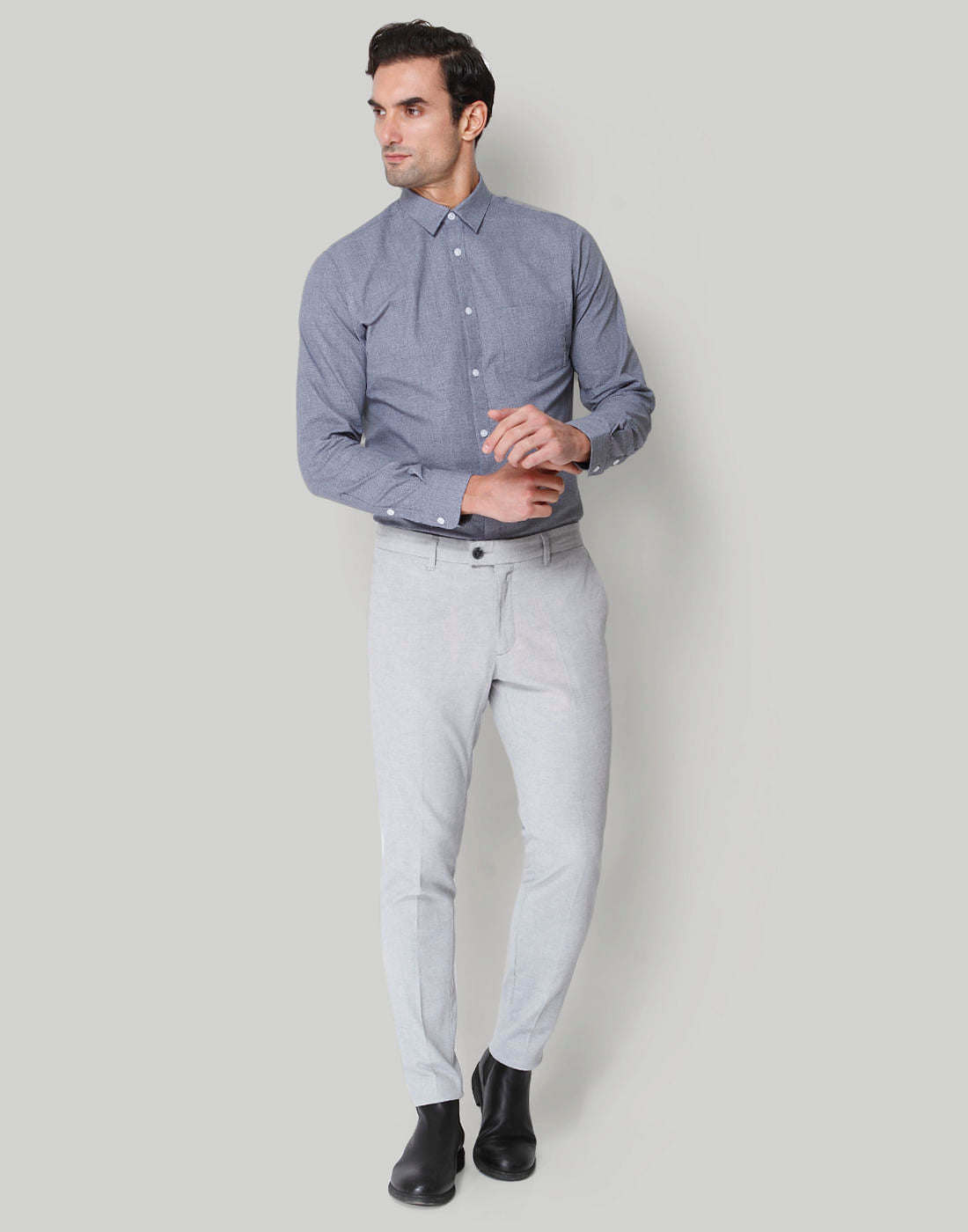 Grey Formal Trousers