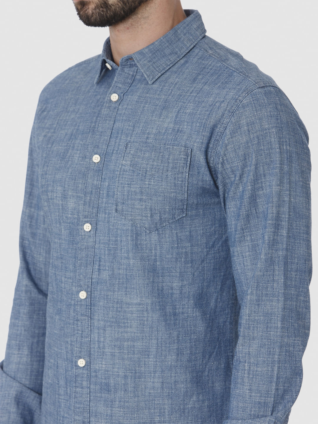 Blue Full Sleeves Shirt