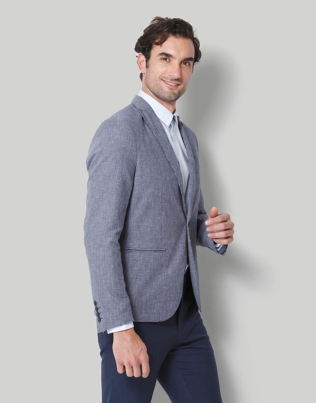 Blue Check Blazer