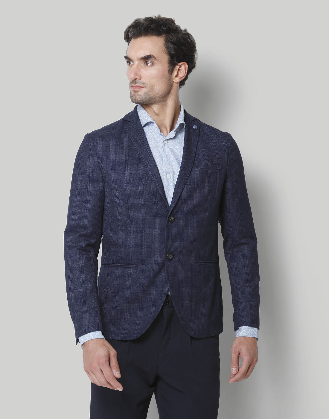 Blue Check Blazer