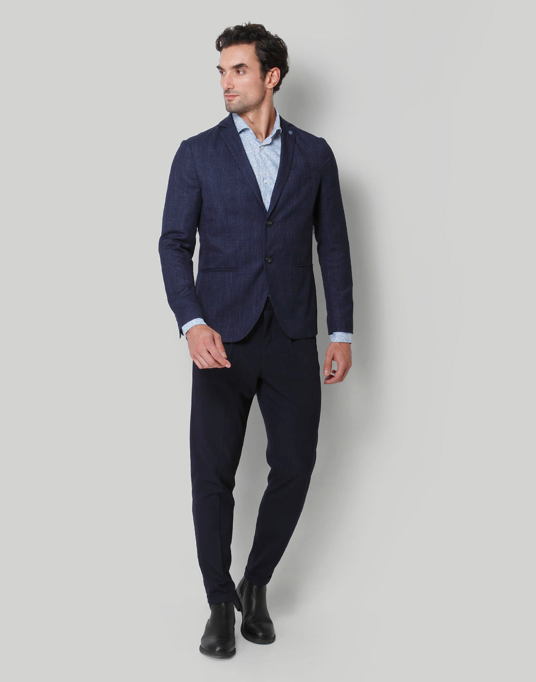 Blue Check Blazer