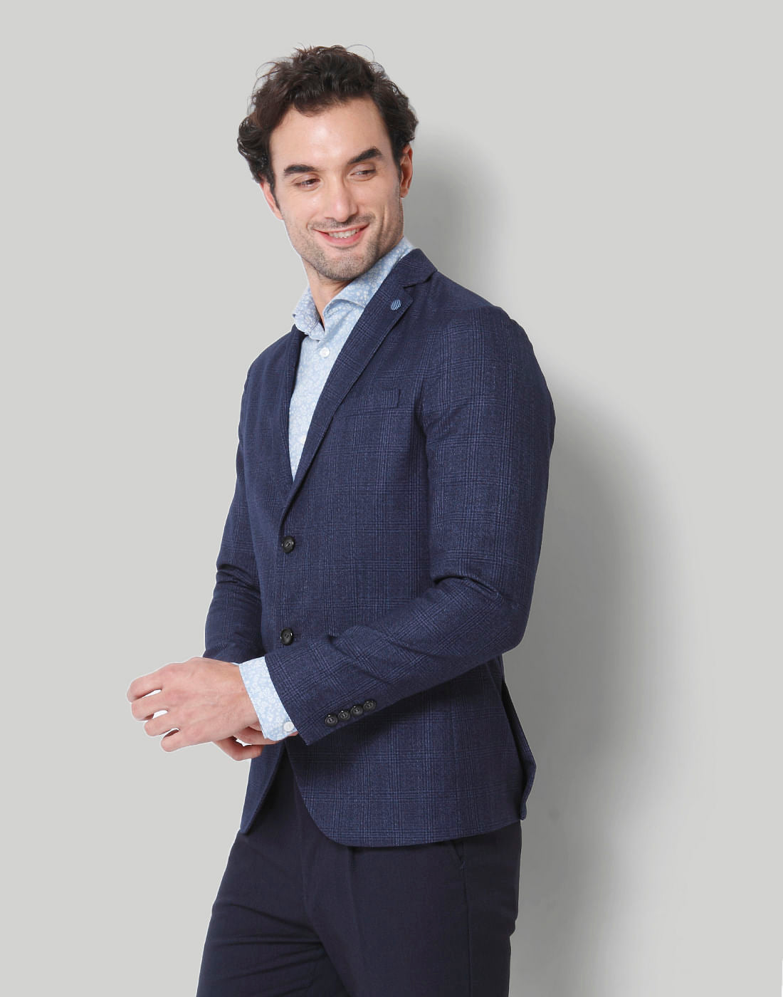Blue Check Blazer