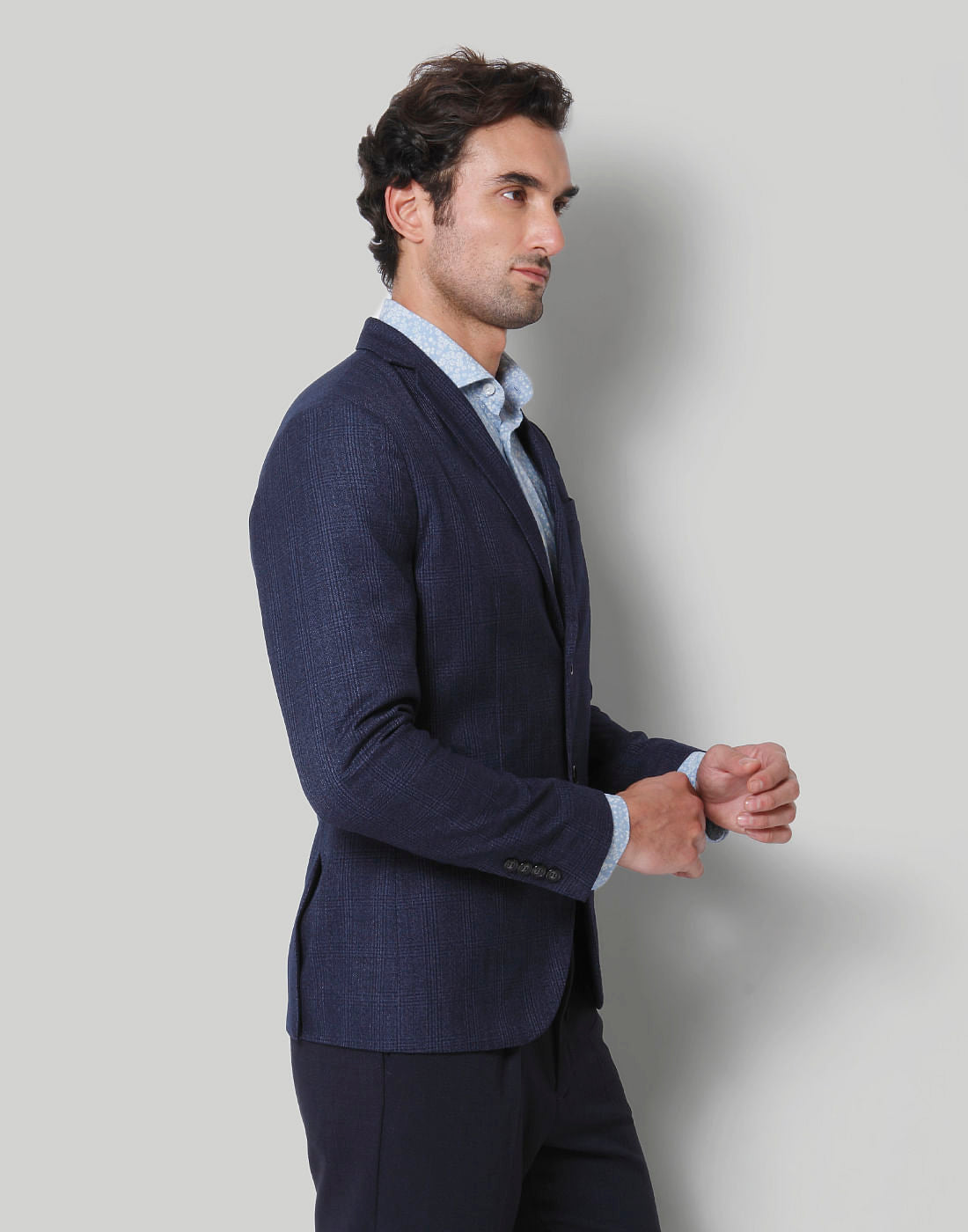 Blue Check Blazer