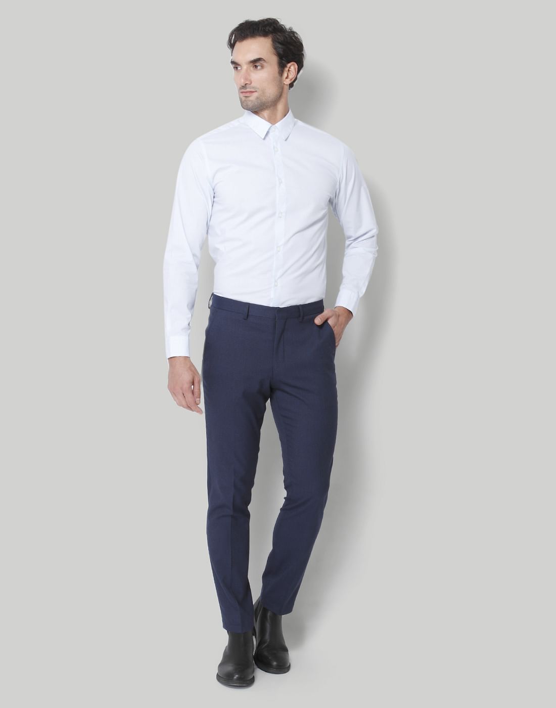 Blue Formal Trousers