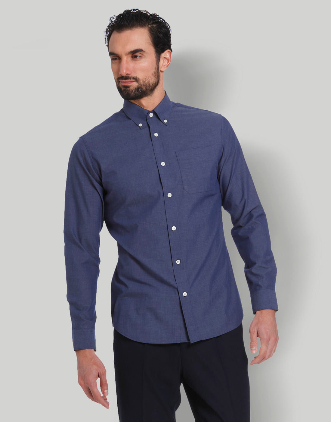 Blue Full Sleeves Shirt