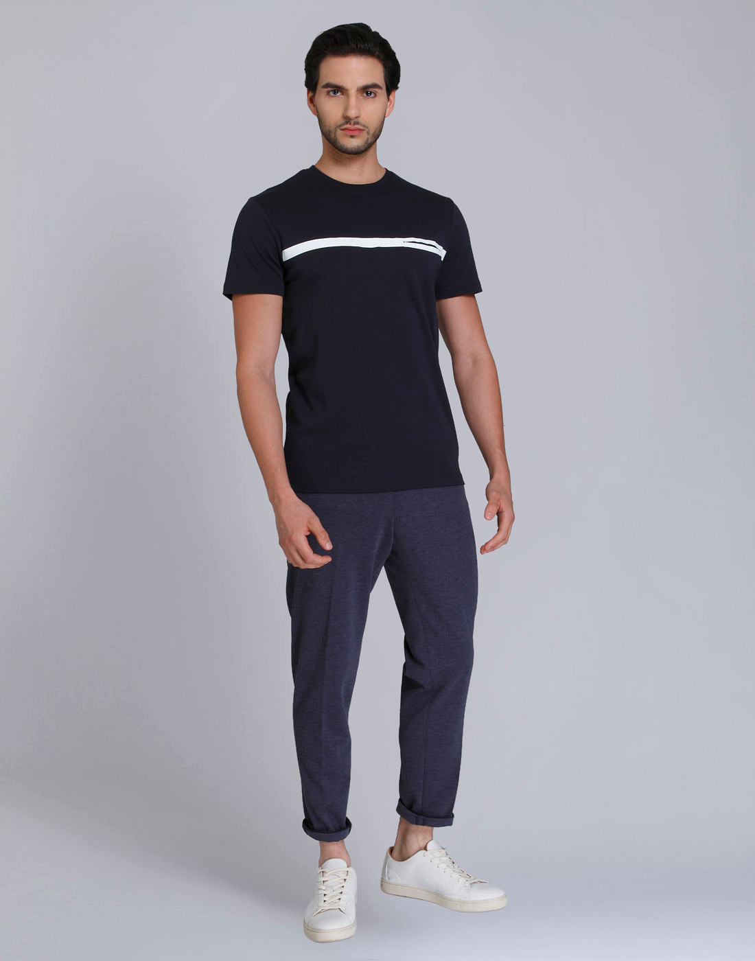 Navy Blue Crew Neck T-Shirt