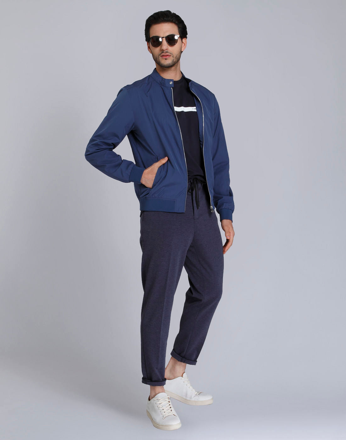 Navy Blue Crew Neck T-Shirt