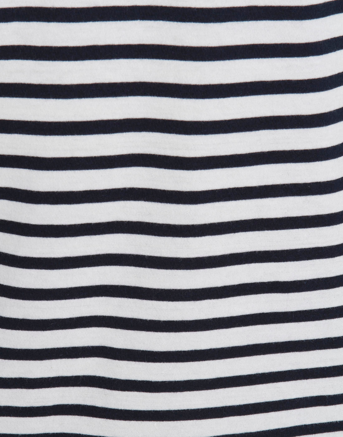White Striped Crew Neck T-Shirt
