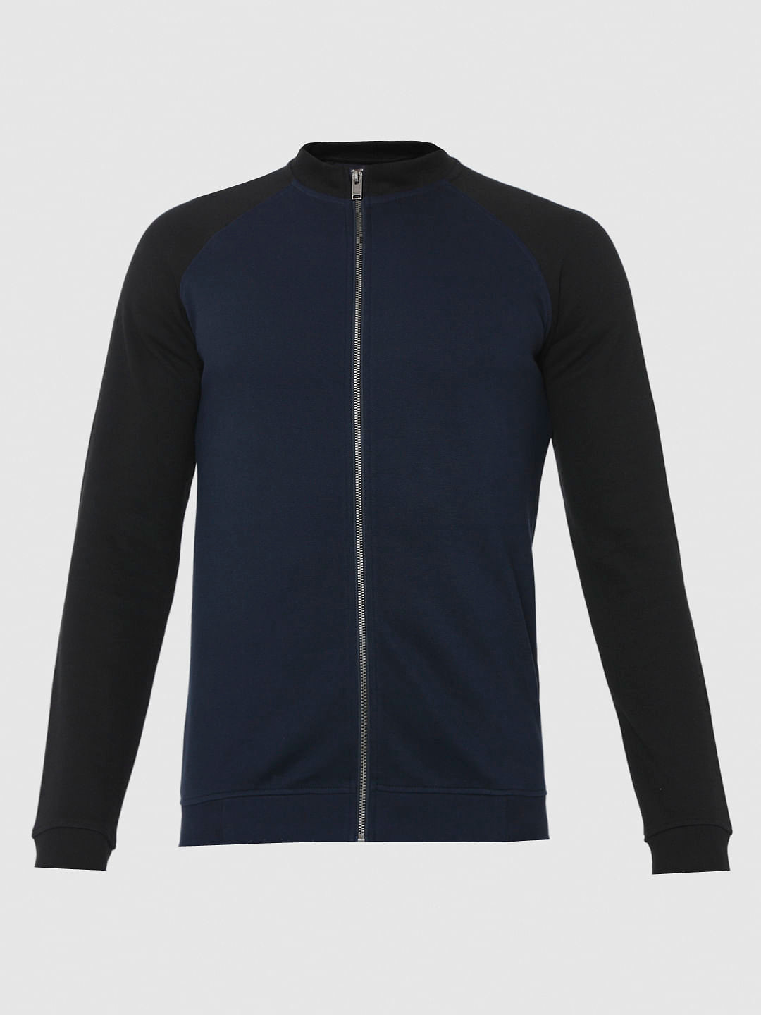 Blue Colourblocked Sweatshirt