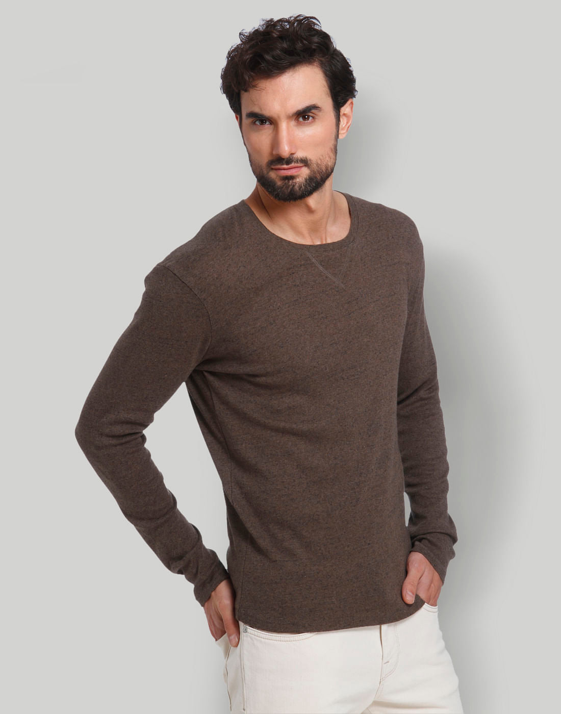 Brown Crew Neck T-Shirt