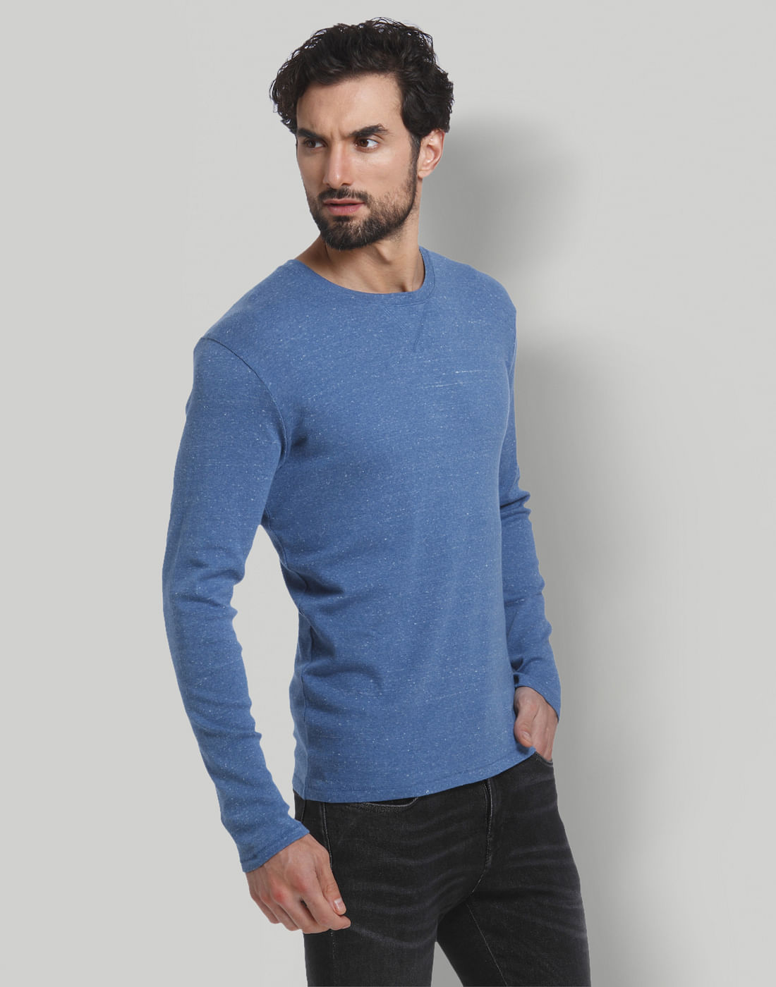 Blue Crew Neck T-Shirt