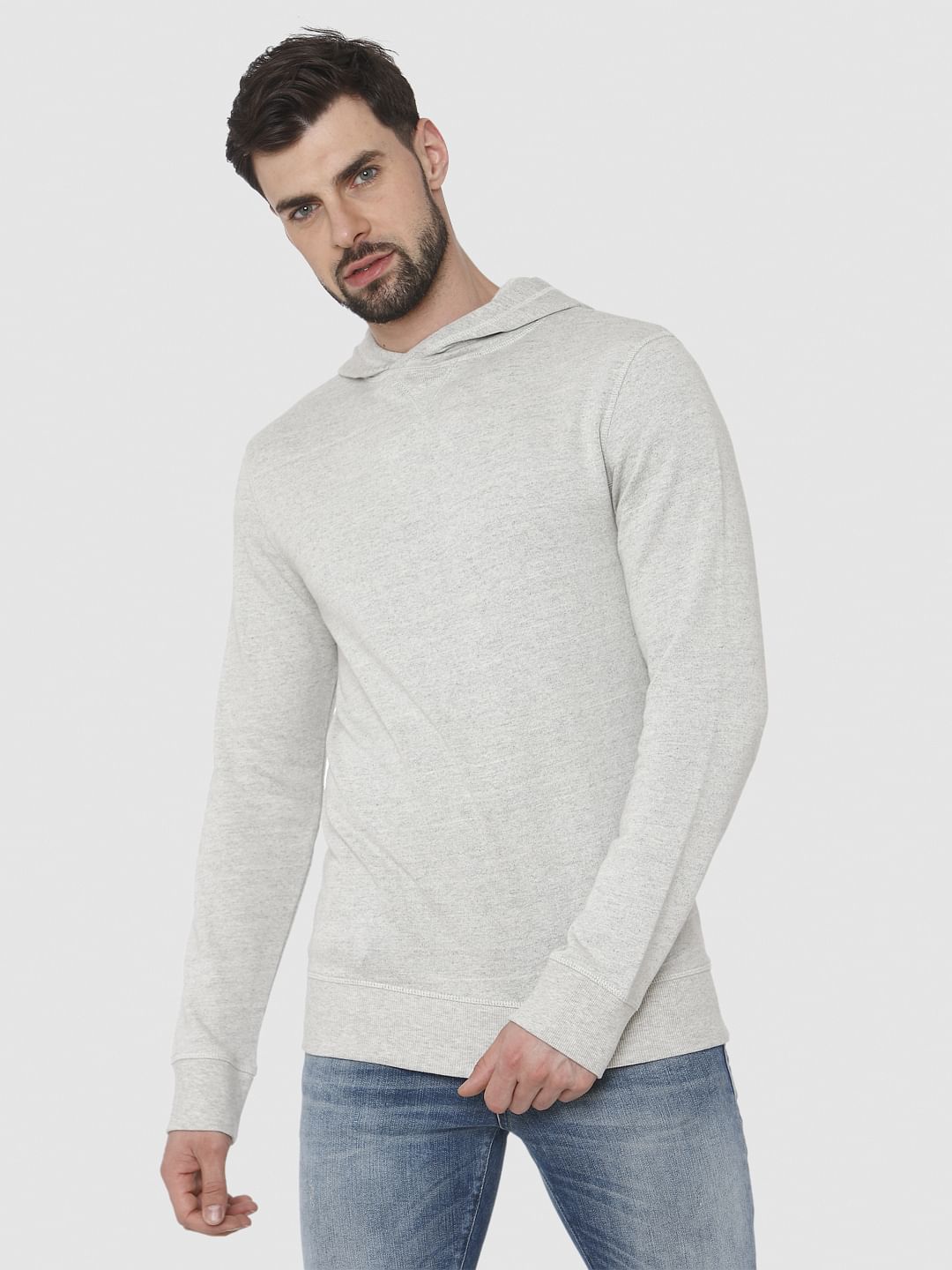 Light Grey Hooded Sweatshirt
