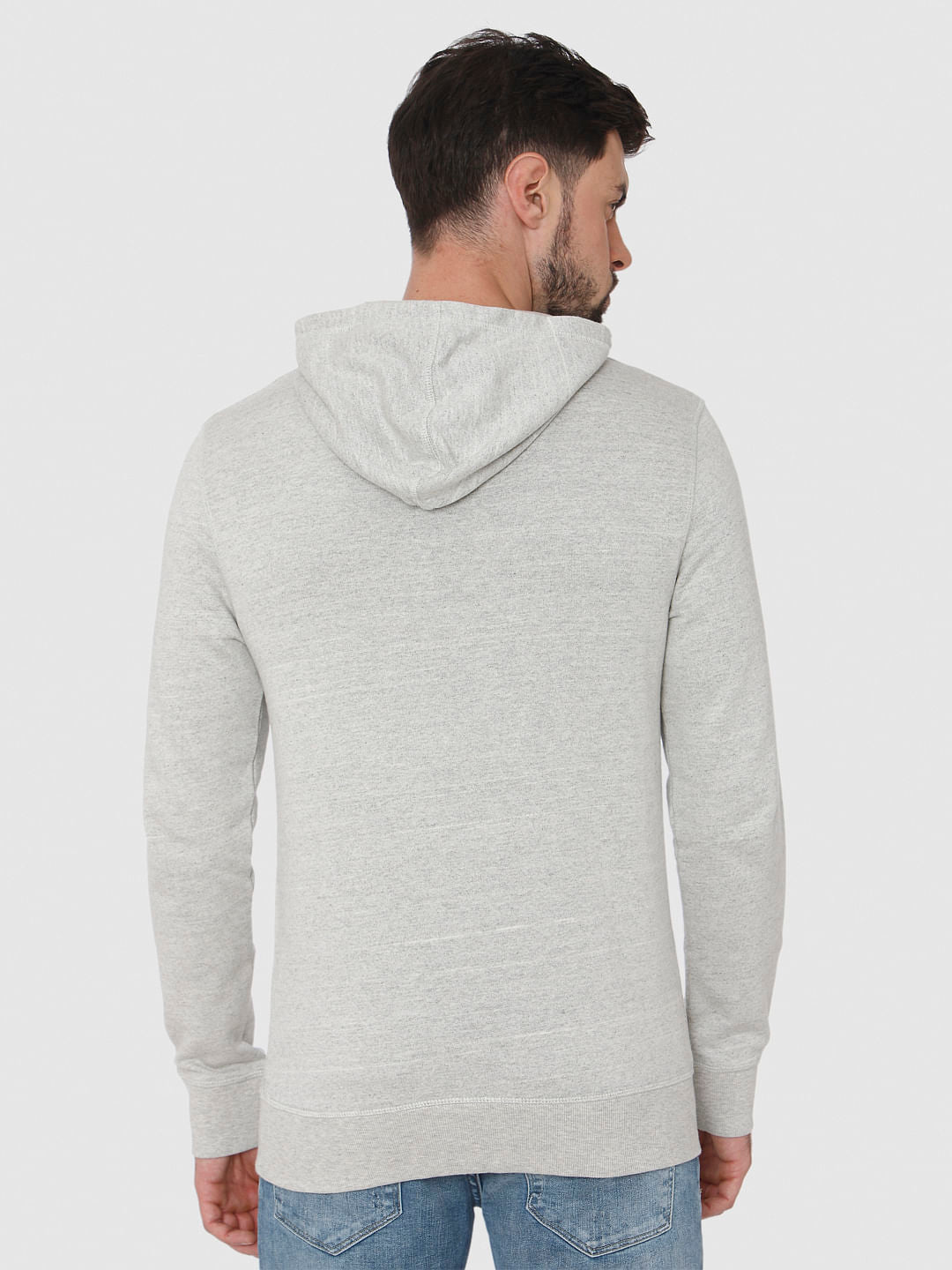 Light Grey Hooded Sweatshirt