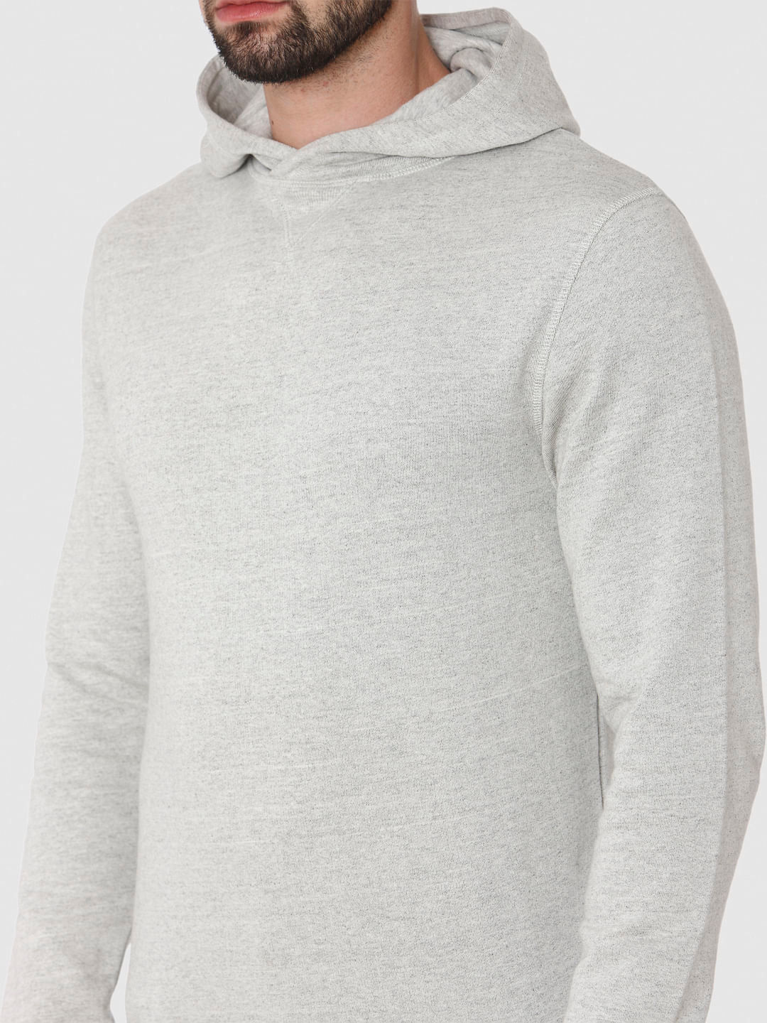 Light Grey Hooded Sweatshirt