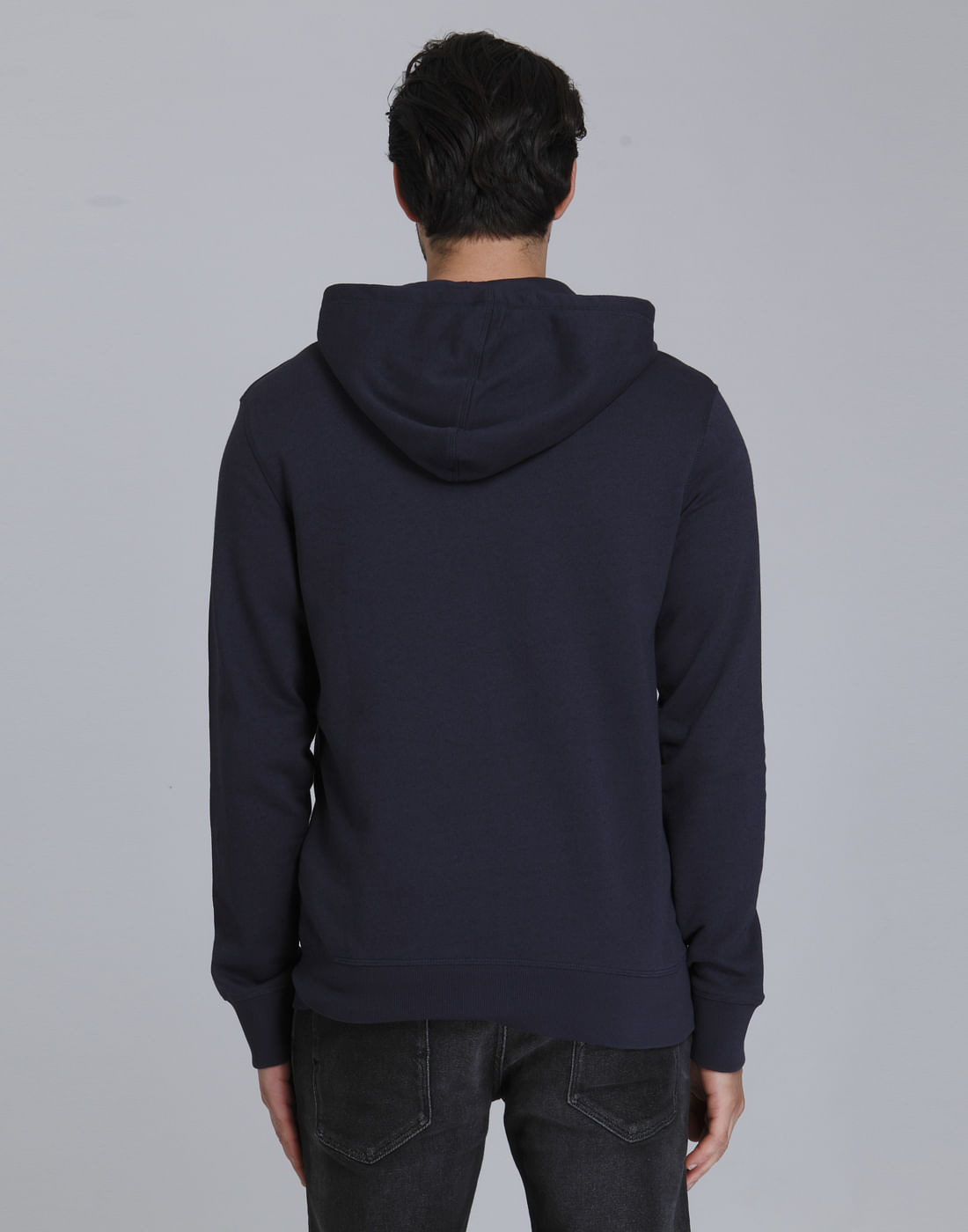 Blue Hooded Sweatshirt