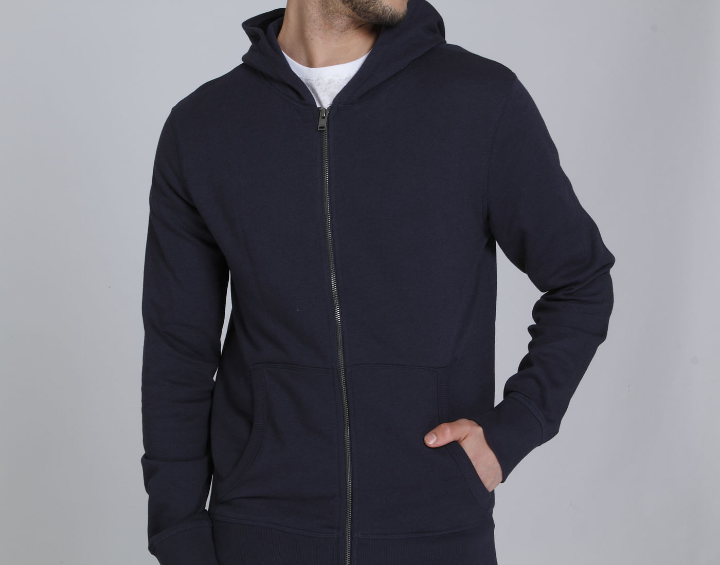 Blue Hooded Sweatshirt