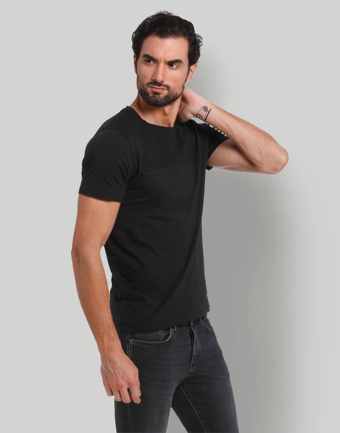 Black Crew Neck T-Shirt