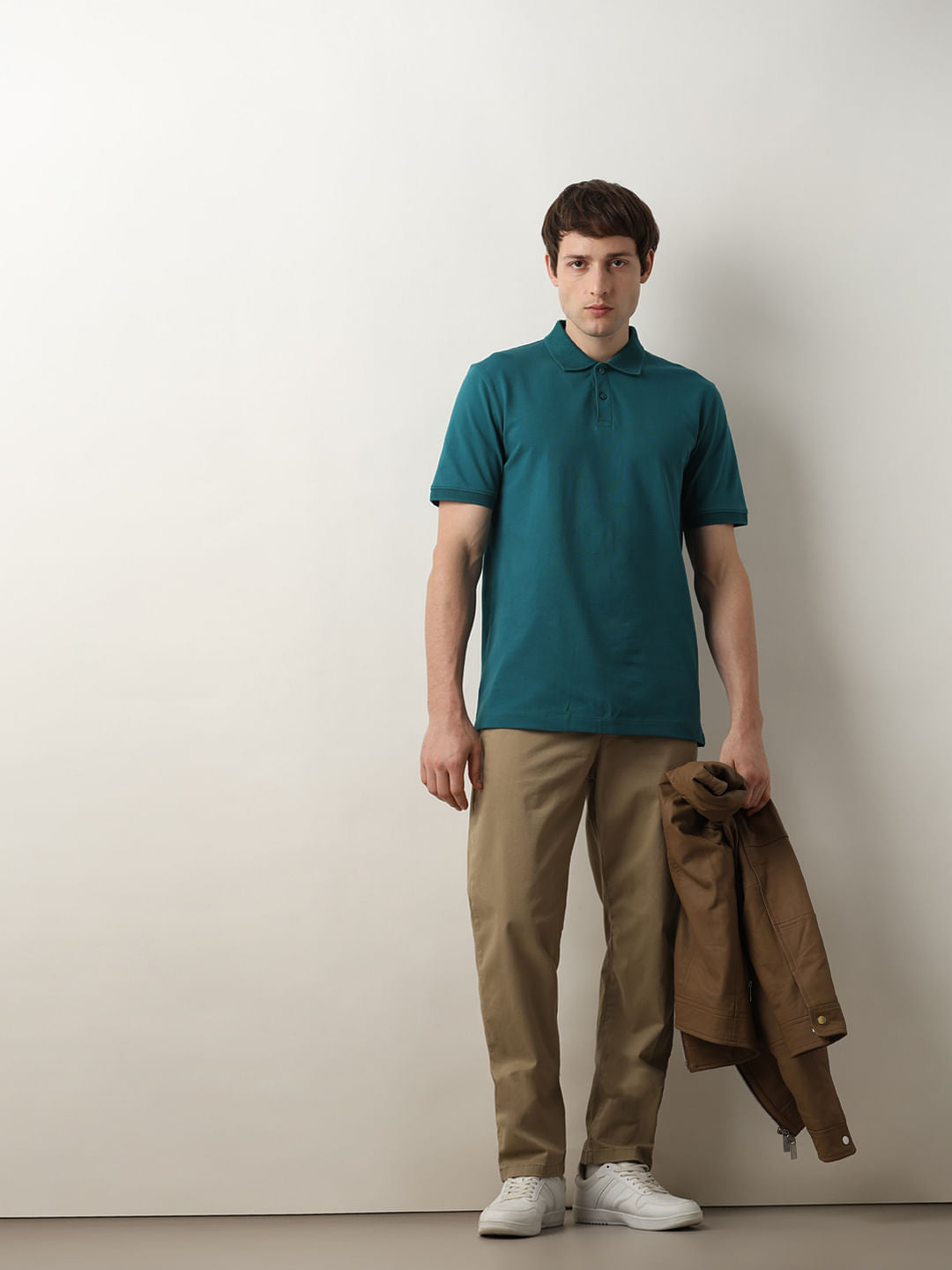 Deep Teal Slim Polo T-Shirt